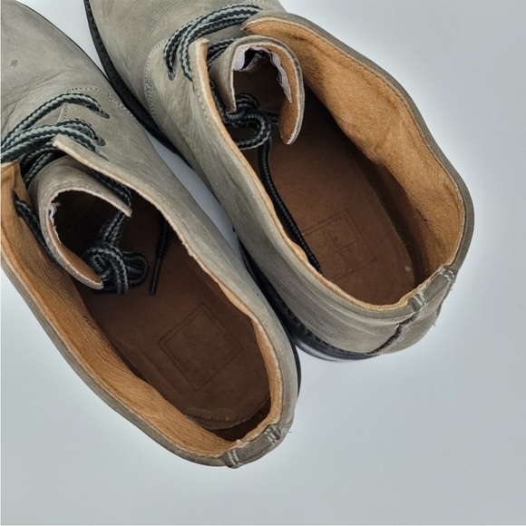 Vintage Frye Chunky Chukka Mens 9.5 Grey Leather - Picture 6 of 11